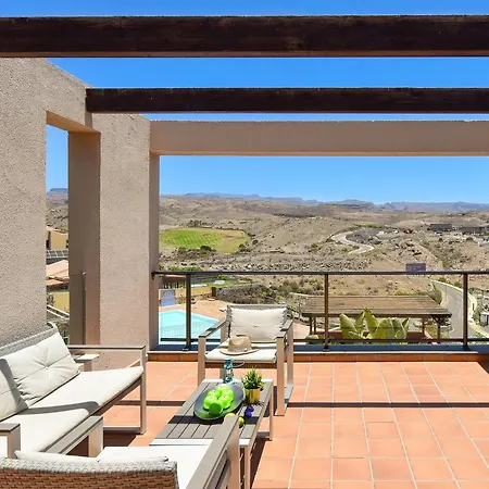 Salobre Terraza Uno | Luxury Retreat In Gran Canaria | Private Outdoor Pool | Bbq Facilities | Shaded Outdoor Dining Area | Salobre Golf Villa Las Palmas de Gran Canaria